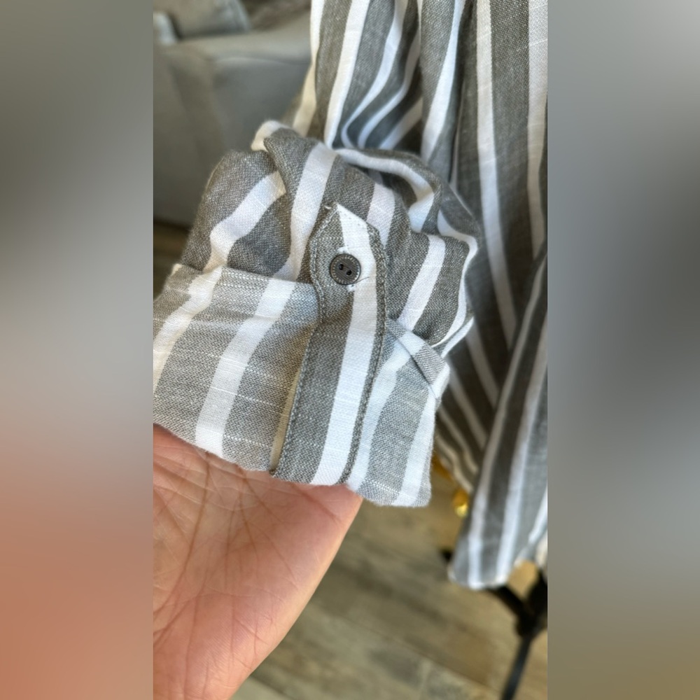 Lucky Brand Top Striped Long Sleeve - Picture 4 of 9